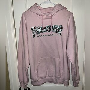 Thrasher Magazine Men’s Pink Hoodie with Flowers. Good condition. Size Medium